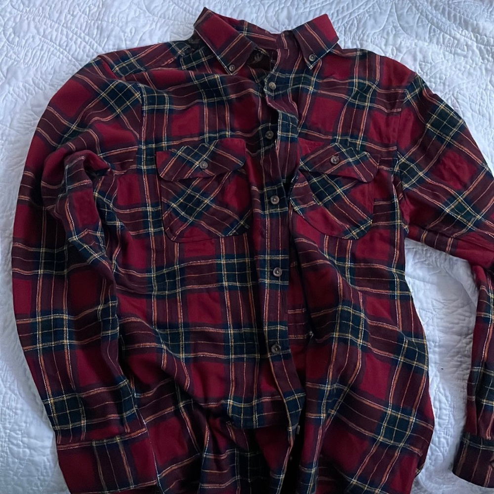red yellow and black flannel